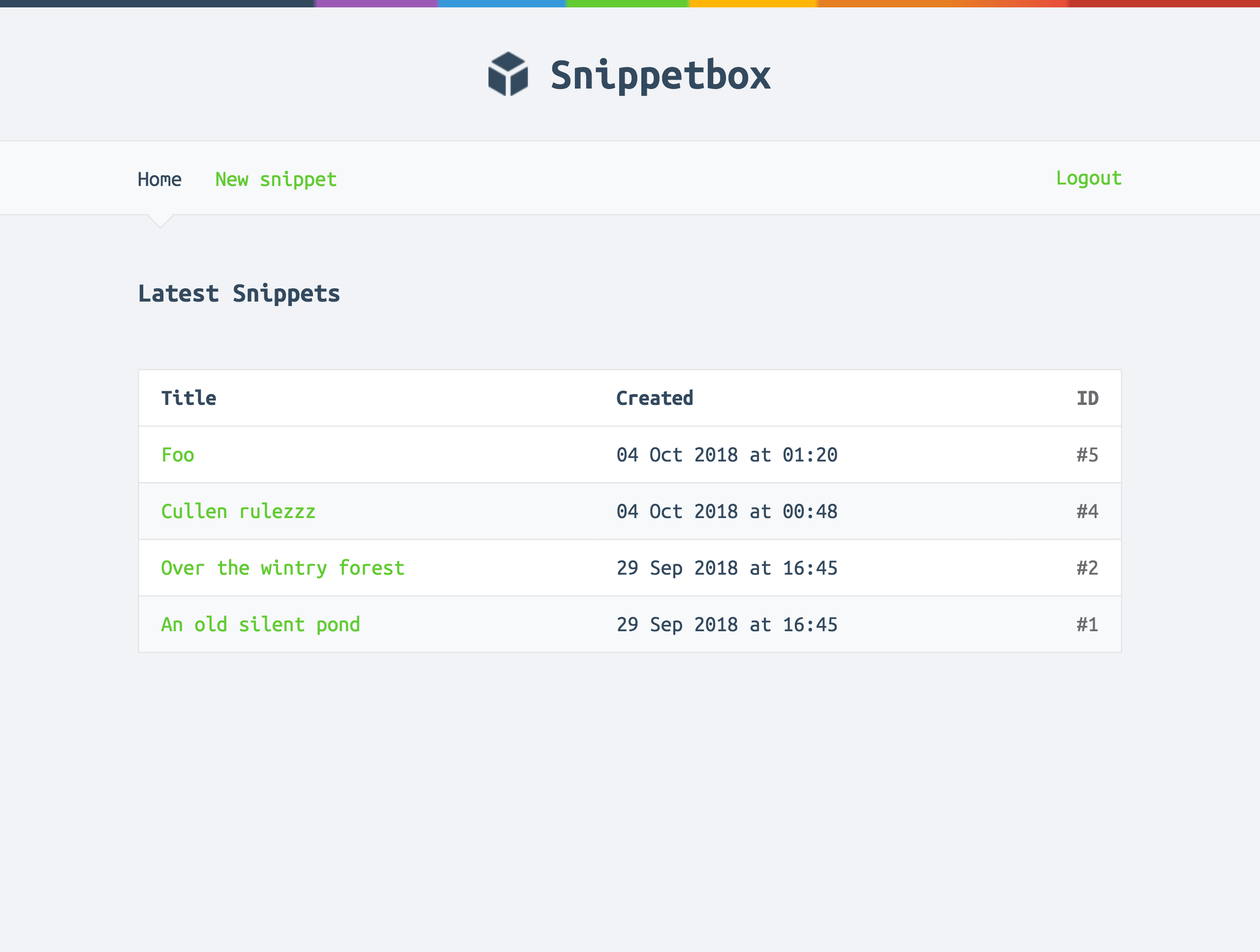 Logo of SnippetBox